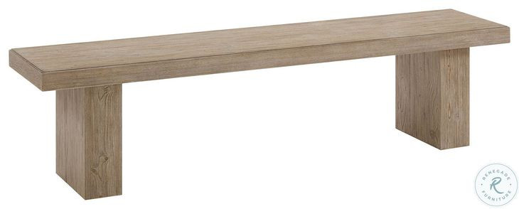 Nash Weathered Sand 70" Backless Bench
