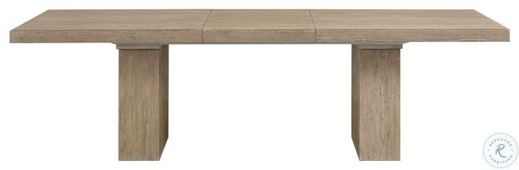Nash Weathered Sand Extendable Trestle Dining Table
