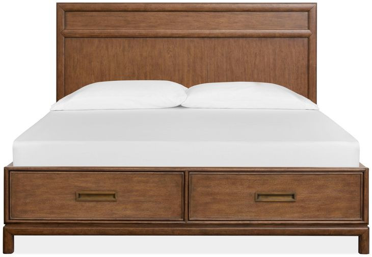 Ridgefield Russet King Storage Panel Bed