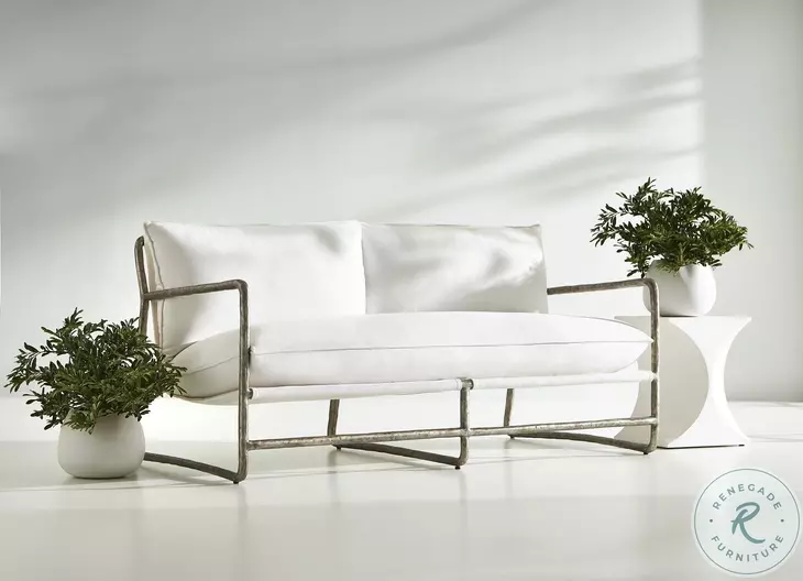 Millim White Outdoor Accent Table