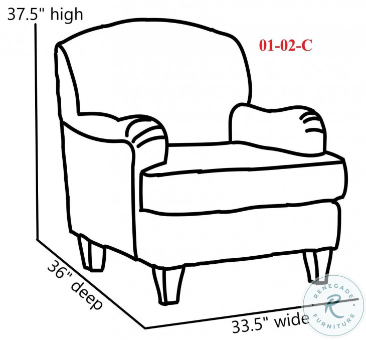 Bella Skylight Light Blue Track Arm Accent Chair From Southern Home