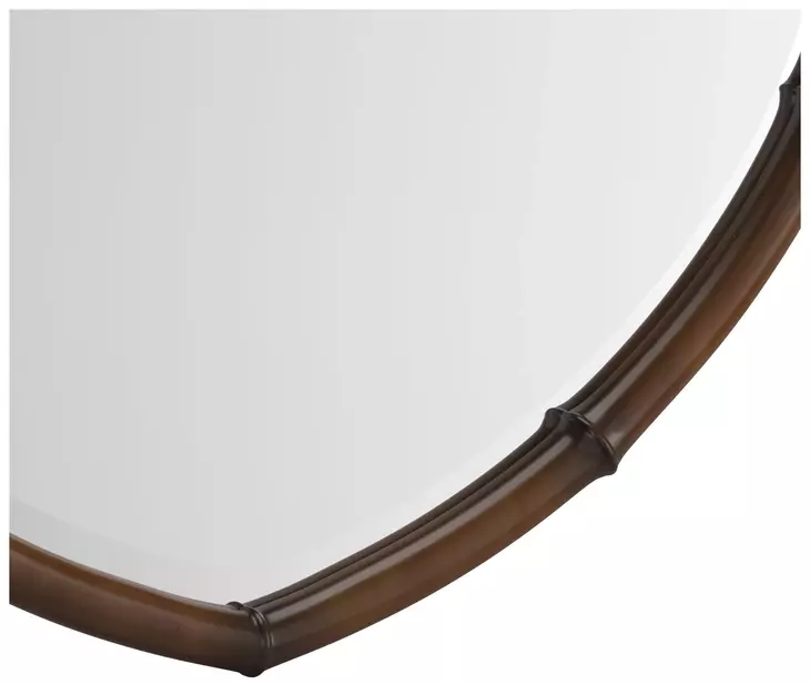 Harbor Warm Walnut Irregular Accent Mirror