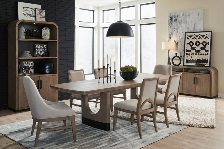 Tristan Swiss Coffee 2 Door Display Cabinet with LED