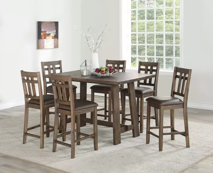 Saranac Brown 5 Piece Dining Set
