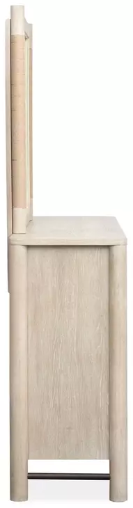 Sunset Cove Sanibel Brown and Cream Upholstered Panel Bedroom Set