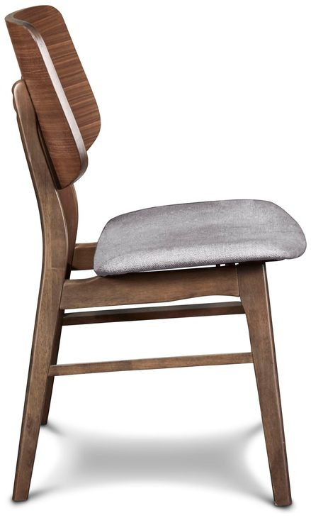 Oscar Walnut Round Glass Dining Room Set