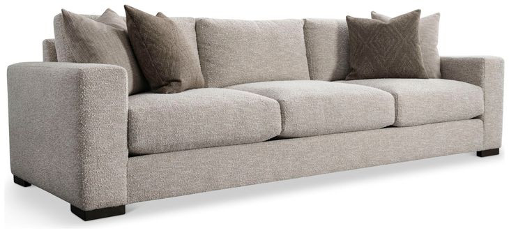 Drew Beige 110" Sofa with Pillow