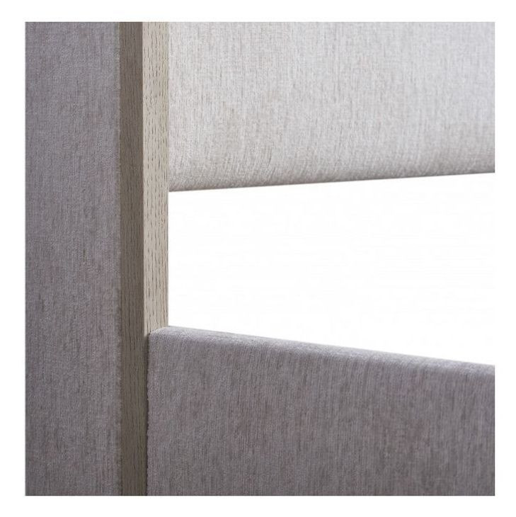 Zest Cream King Upholstered Panel Bed