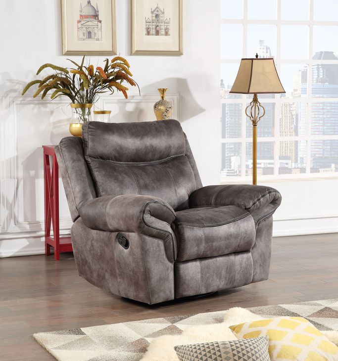 Nashville Gray Swivel Glider Recliner