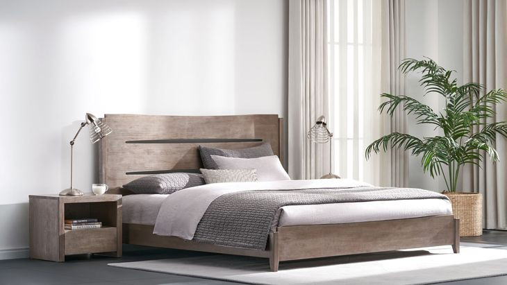 Zest Brown Queen Panel Bed