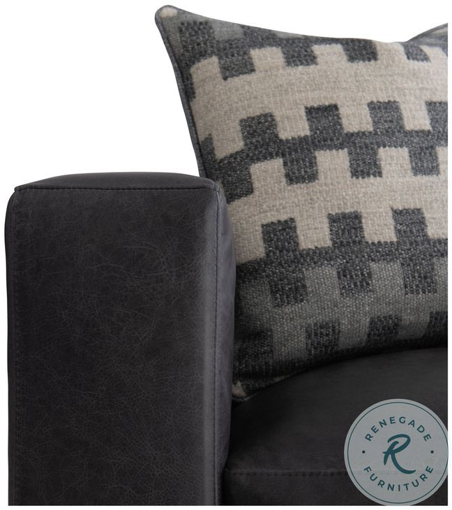 Noel Gray Leather Chair