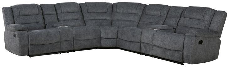Redondo Dark Gray Reclining RAF Sectional