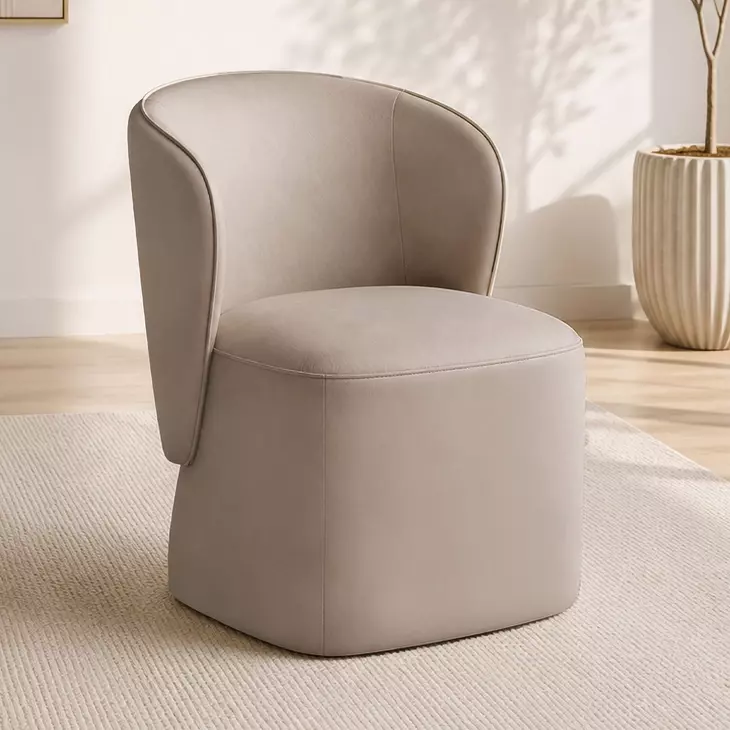 Zephyr Aline Cashmere Upholstered Dining Chair Set of 2