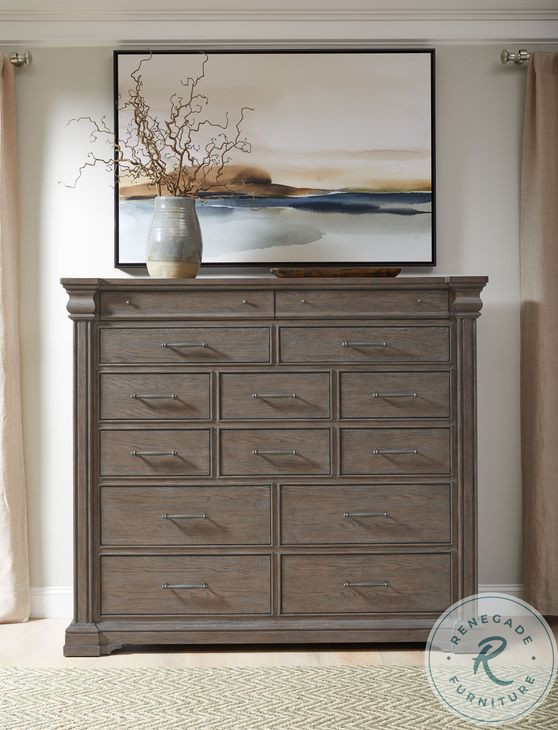 Madison Ridge Natural Bark 14 Drawer Master Chest