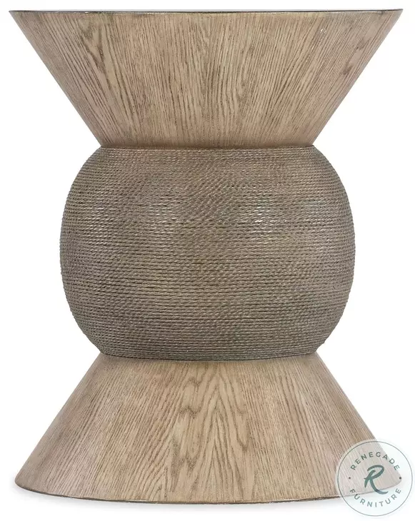Mercantile Light Natural Wood Round Robin Accent Table
