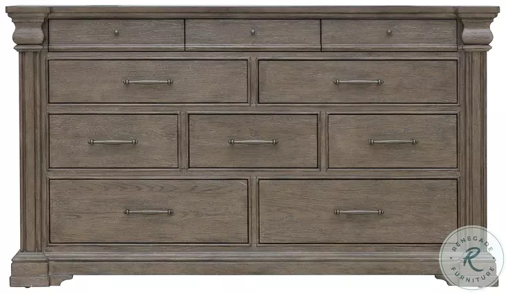 Madison Ridge Natural Bark 10 Drawer Dresser