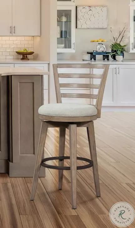 Meadowbrook Brown Swivel Bar Stool