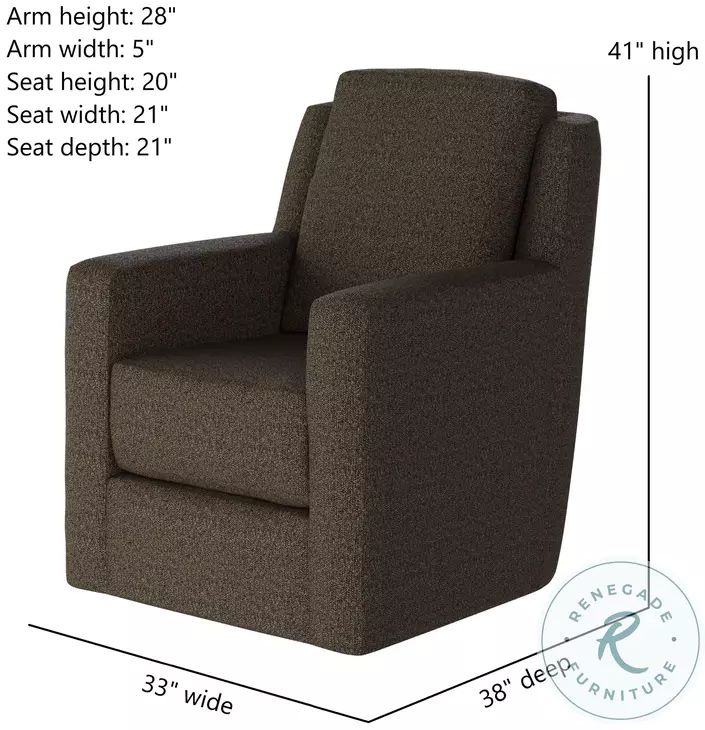 Diva Journey Toffee Swivel Glider