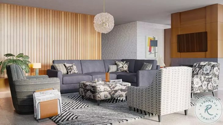 Argo Bloom Carbon Cocktail Ottoman