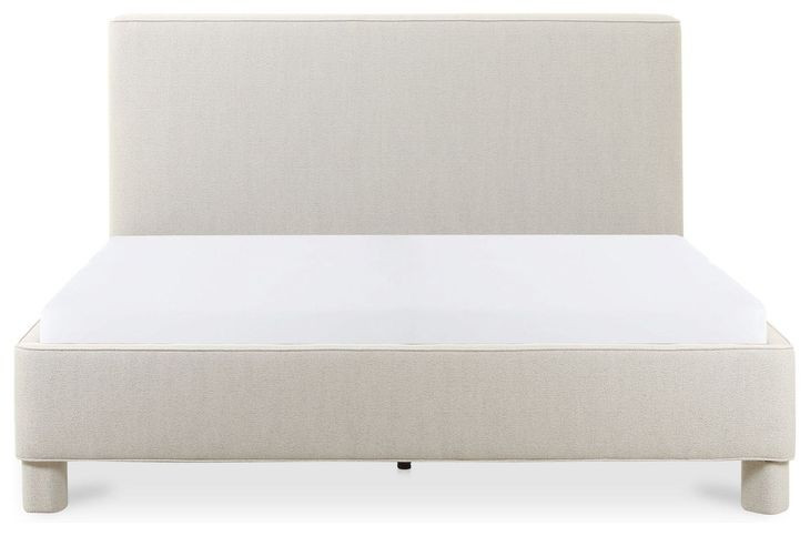 Ichigo Light Gray Queen Upholstered Platform Bed