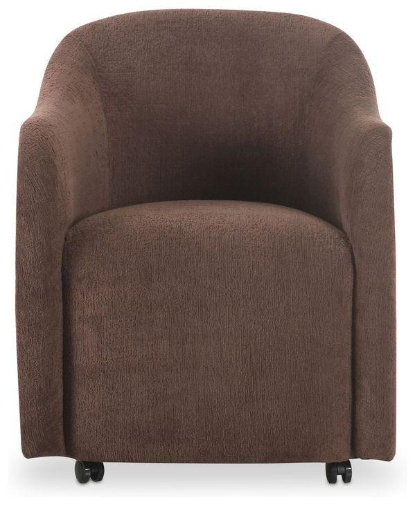 Drava Dark Brown Upholstered Dining Chair