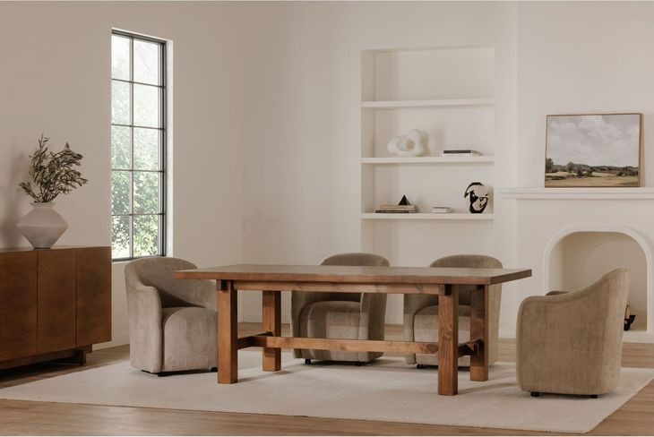 Drava Beige Upholstered Dining Chair