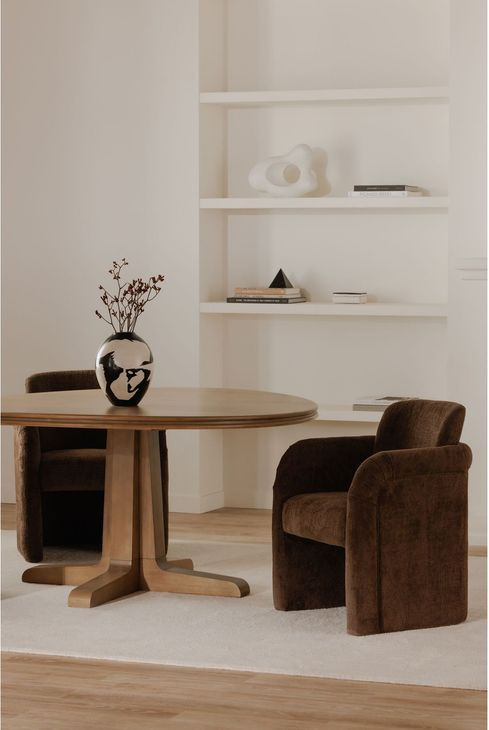 Mesto Dark Brown Upholstered Dining Chair