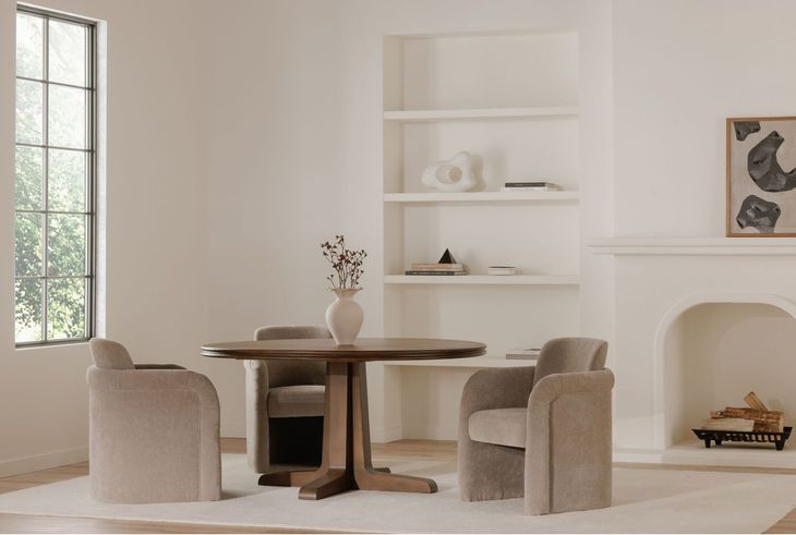 Mesto Taupe Upholstered Dining Chair