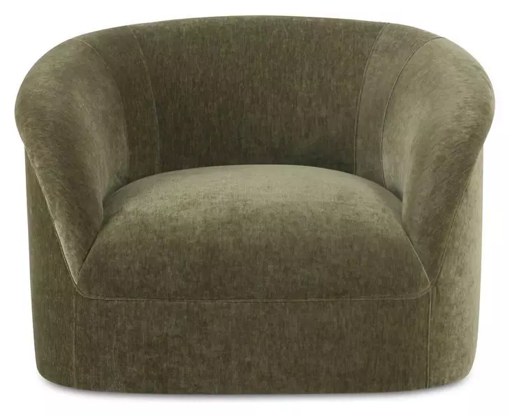 Thora Dark Green Upholstered Lounge Chair