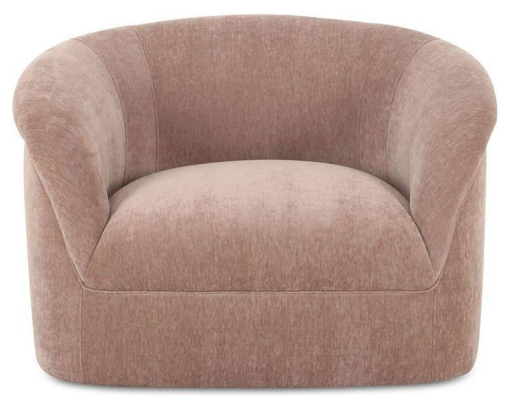 Thora Blush Upholstered Lounge Chair