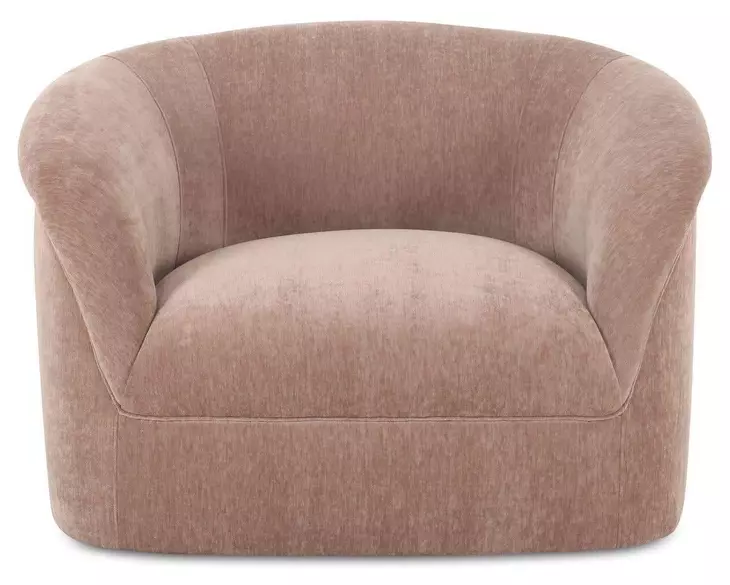 Thora Blush Upholstered Lounge Chair