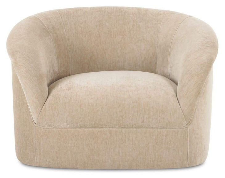 Thora Beige Upholstered Lounge Chair