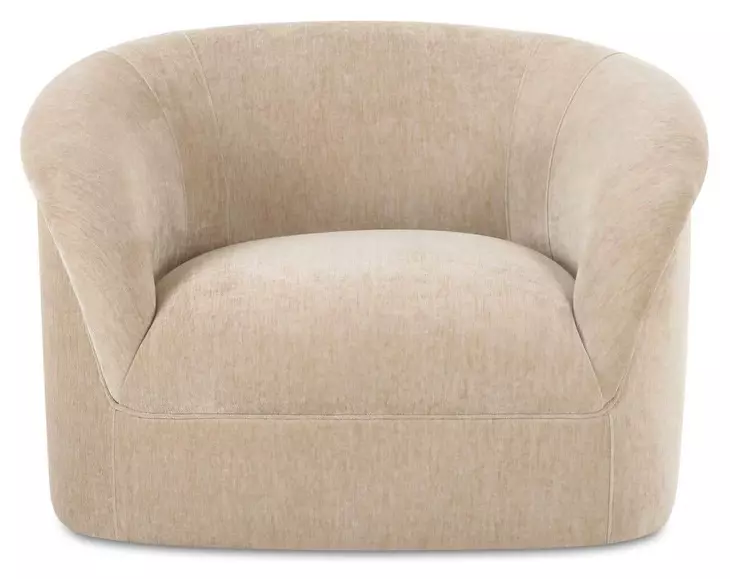 Thora Beige Upholstered Lounge Chair