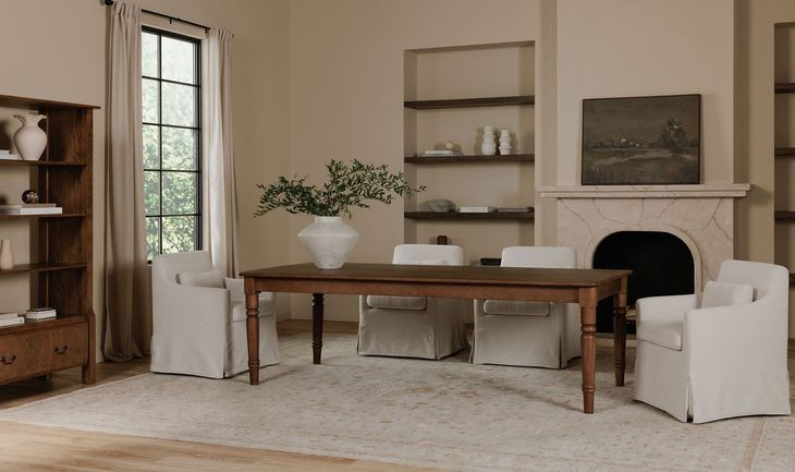 Lydia Beige Upholstered Dining Chair