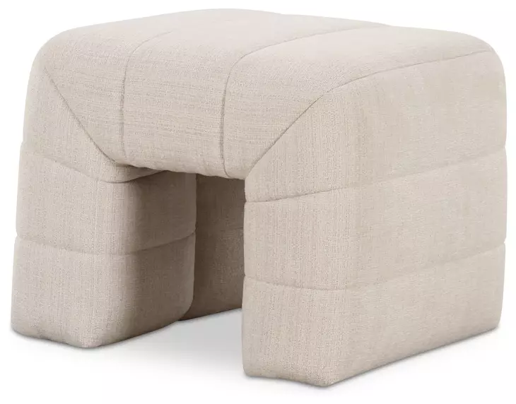 Verity Oatmeal Upholstered Stool