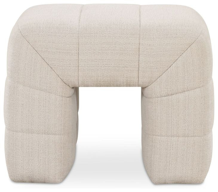 Verity Oatmeal Upholstered Stool