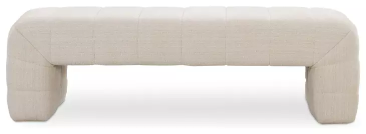 Verity Oatmeal Upholstered Bed Bench