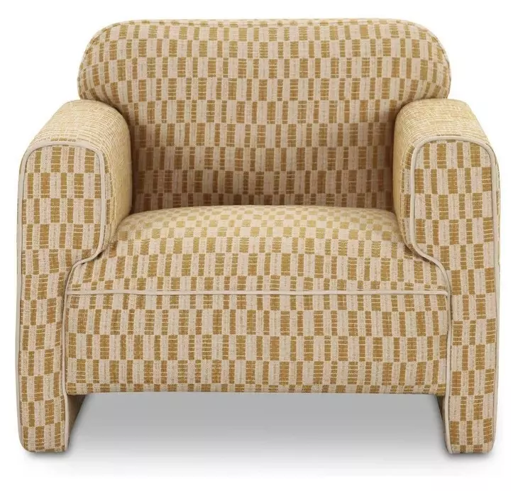 Leo Chartreuse Upholstered Accent Chair