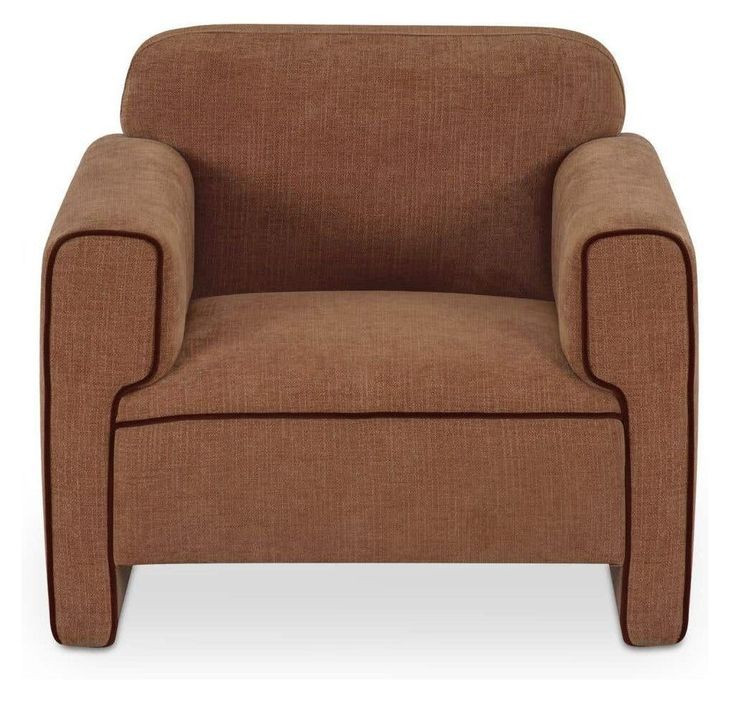 Leo Light Brown Upholstered Accent Chair