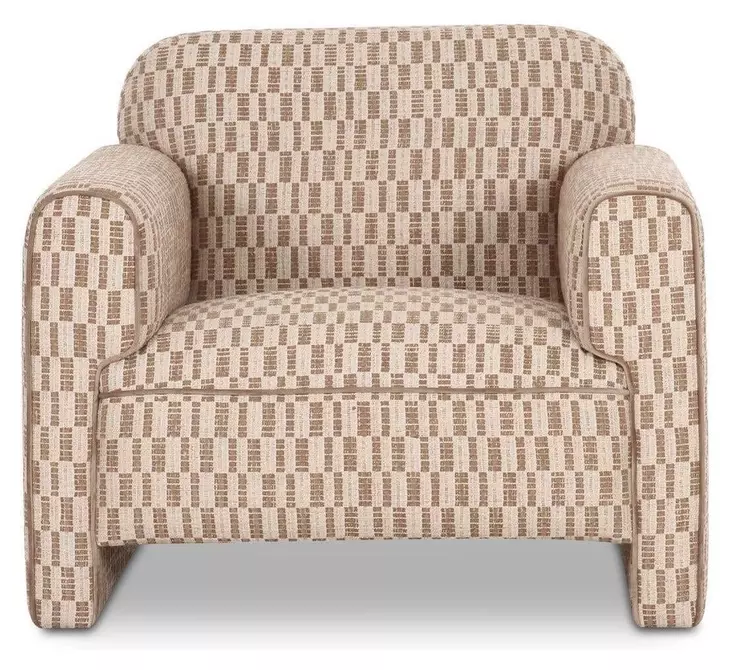 Leo Taupe Upholstered Accent Chair