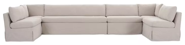 Fable Beige 6 Piece U Shape Modular Sectional