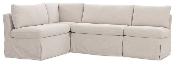 Fable Beige 4 Piece Modular Sectional