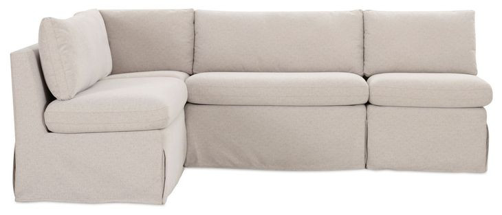 Fable Beige 4 Piece Modular Sectional