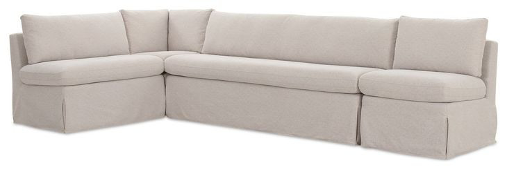 Fable Beige 4 Piece L Shape Modular Sectional with Sofa
