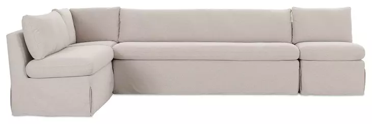 Fable Beige 4 Piece L Shape Modular Sectional with Sofa