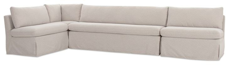 Fable Beige 4 Piece L Shape Modular Sectional