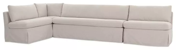 Fable Beige 4 Piece L Shape Modular Sectional
