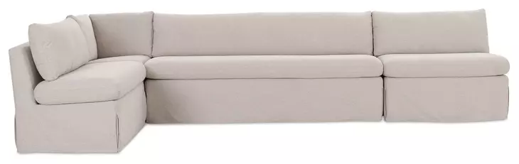 Fable Beige 4 Piece L Shape Modular Sectional