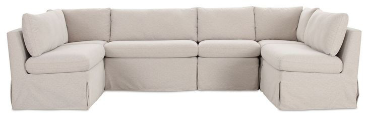 Fable Beige 6 Piece Modular Sectional