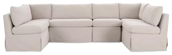 Fable Beige 6 Piece Modular Sectional